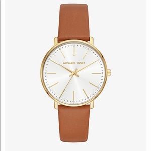 Michael Kors Pyper Leather Watch